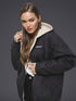 Damen Winterjacke mit Kapuze | warm, bequem & stilvoll im Stepp-Design